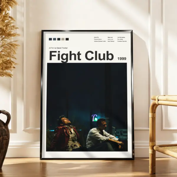 Fight Club Poster, Fight Club Print, Movie Print, Movie Poster, Living Room , Film Poster, Movie Art, 963 Decoration Artistic Ornaments Fight wall decor Movie related poster living room art film art poster Collectible movie poster