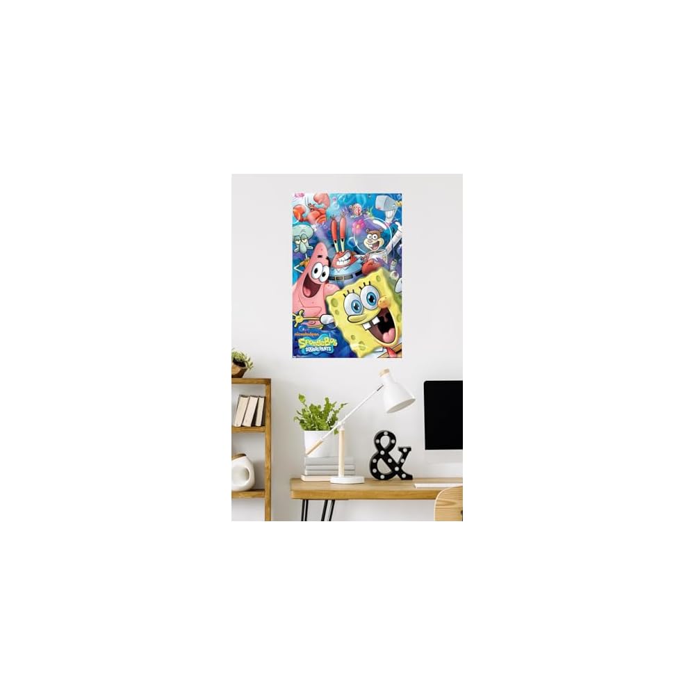 SpongeBob - Joy Wall Poster, 34L" x 22.4W", Unframed Version