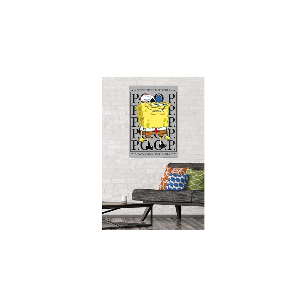 Nickelodeon Spongebob - P.O.O.P. Wall Poster, 34L" x 22.4W", Premium Unframed Version