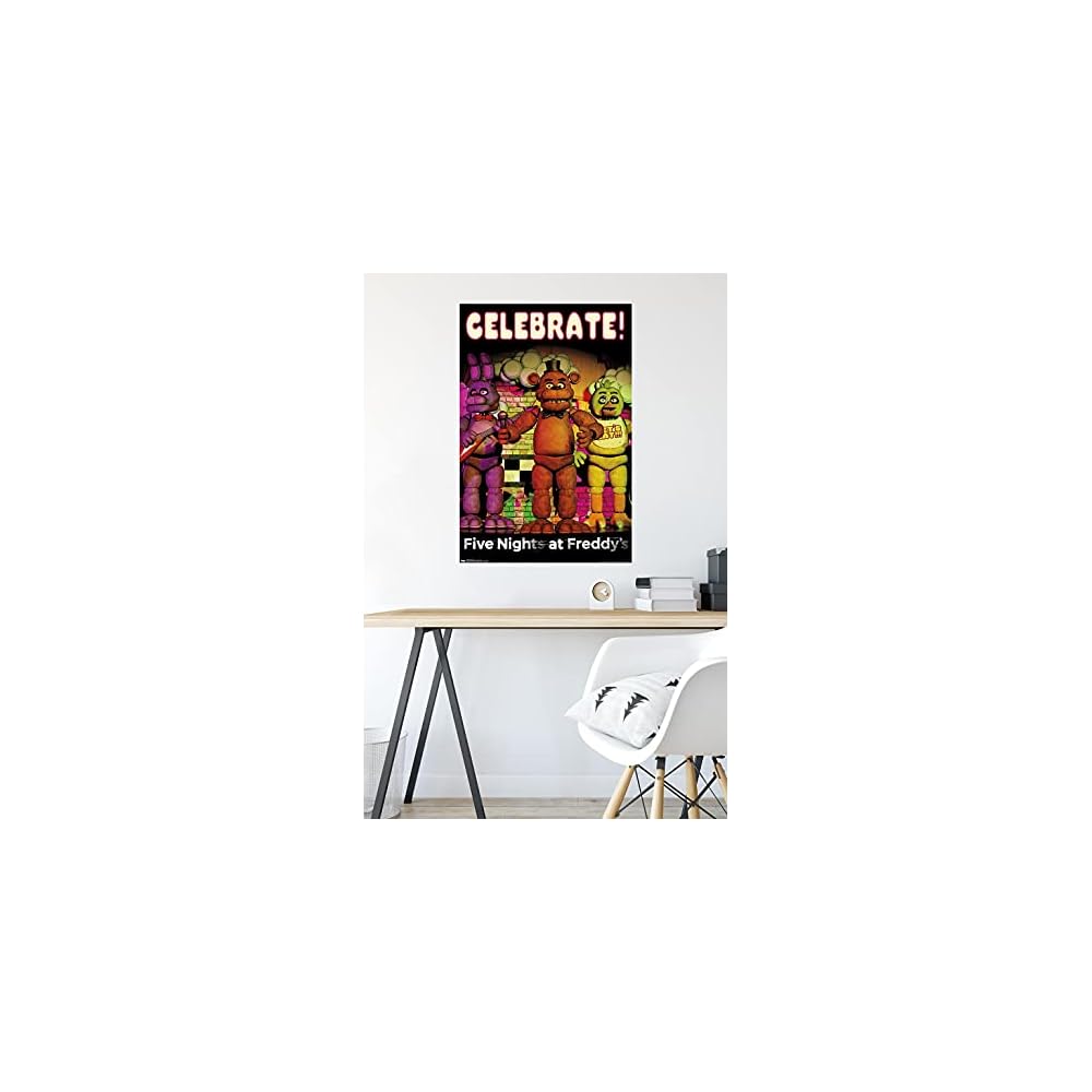 Five Nights At Freddys Celebrate Wall Poster 22.375" x 34"