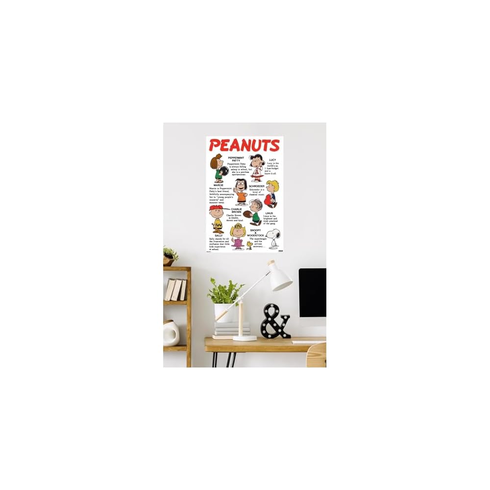 Peanuts: Persistence - Group Wall Poster, 34L" x 22.4W", Premium Unframed Version