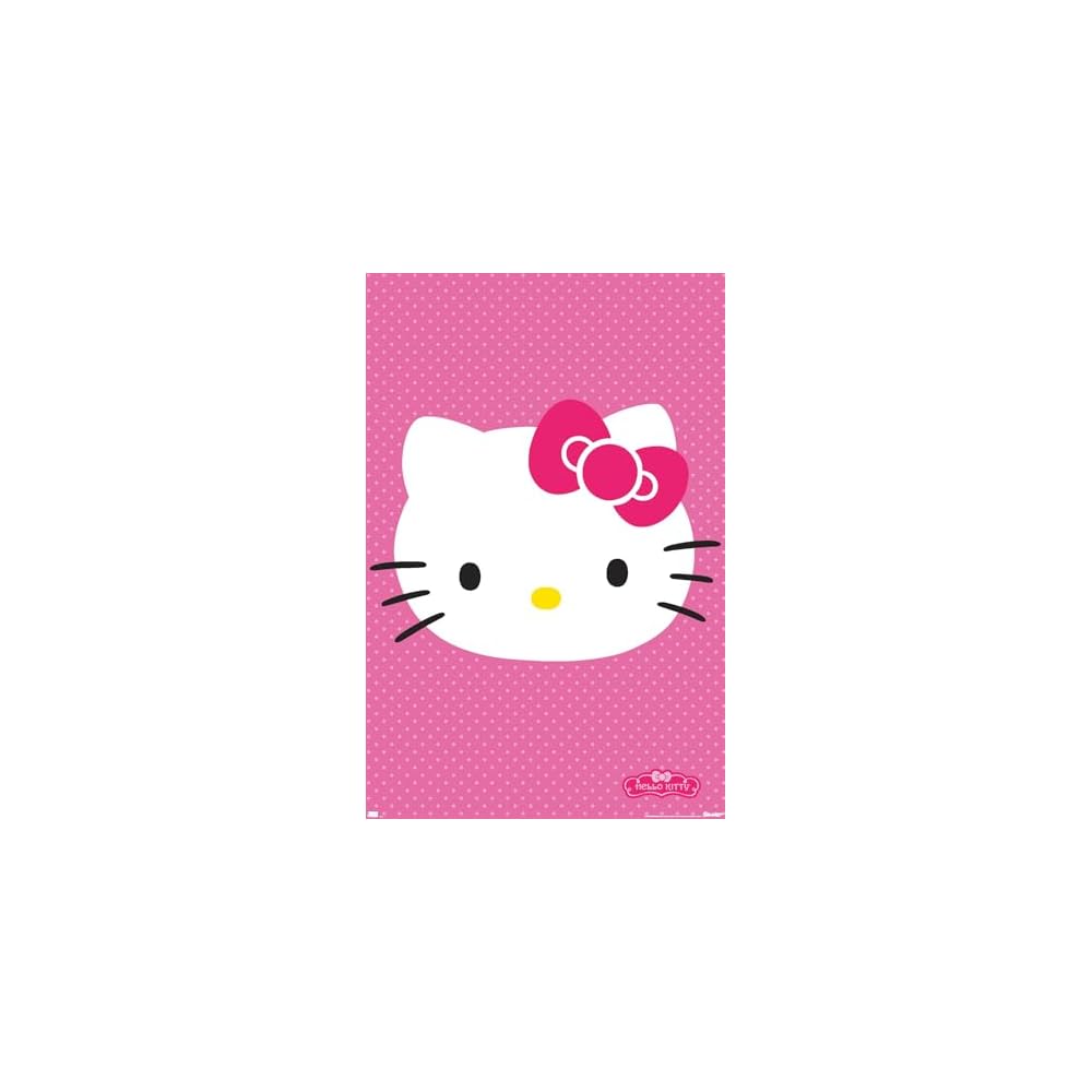 Hello Kitty: Basic - Face Wall Poster, 19L x 13W, Premium Unframed Version