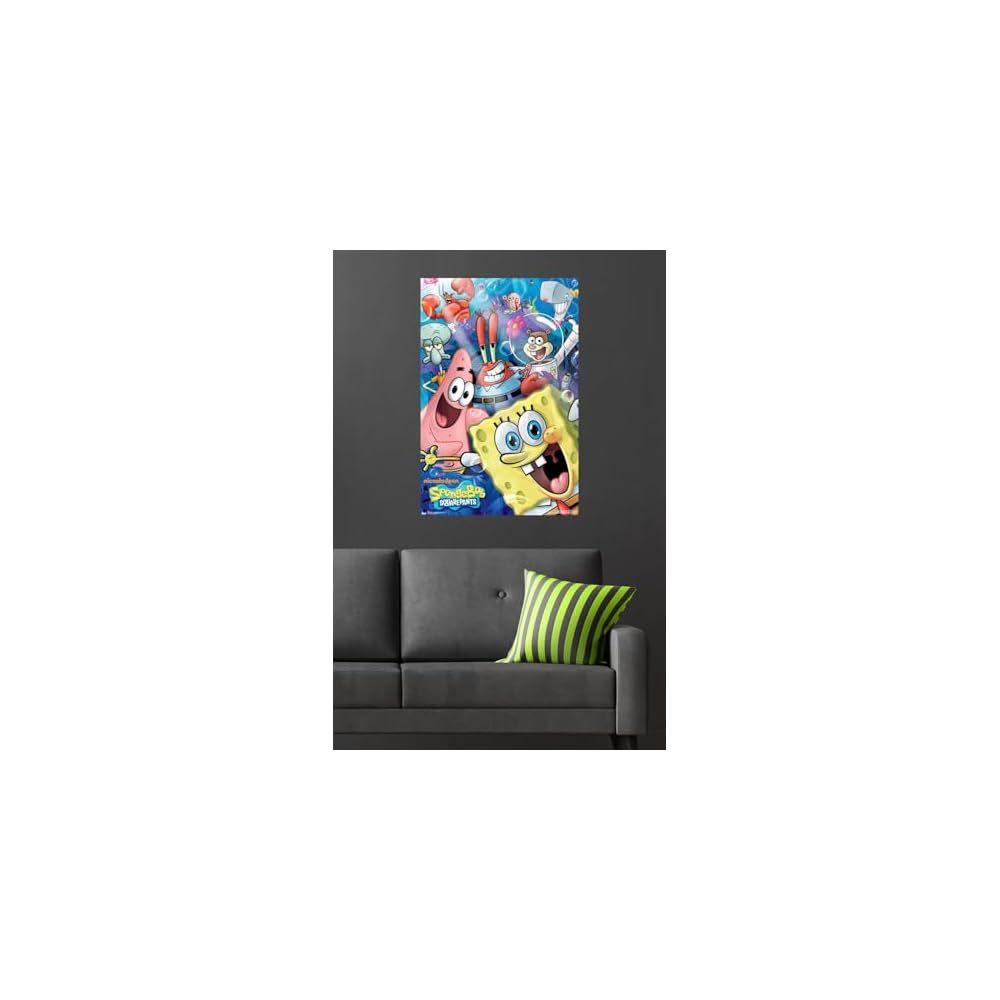 SpongeBob - Joy Wall Poster, 34L" x 22.4W", Unframed Version