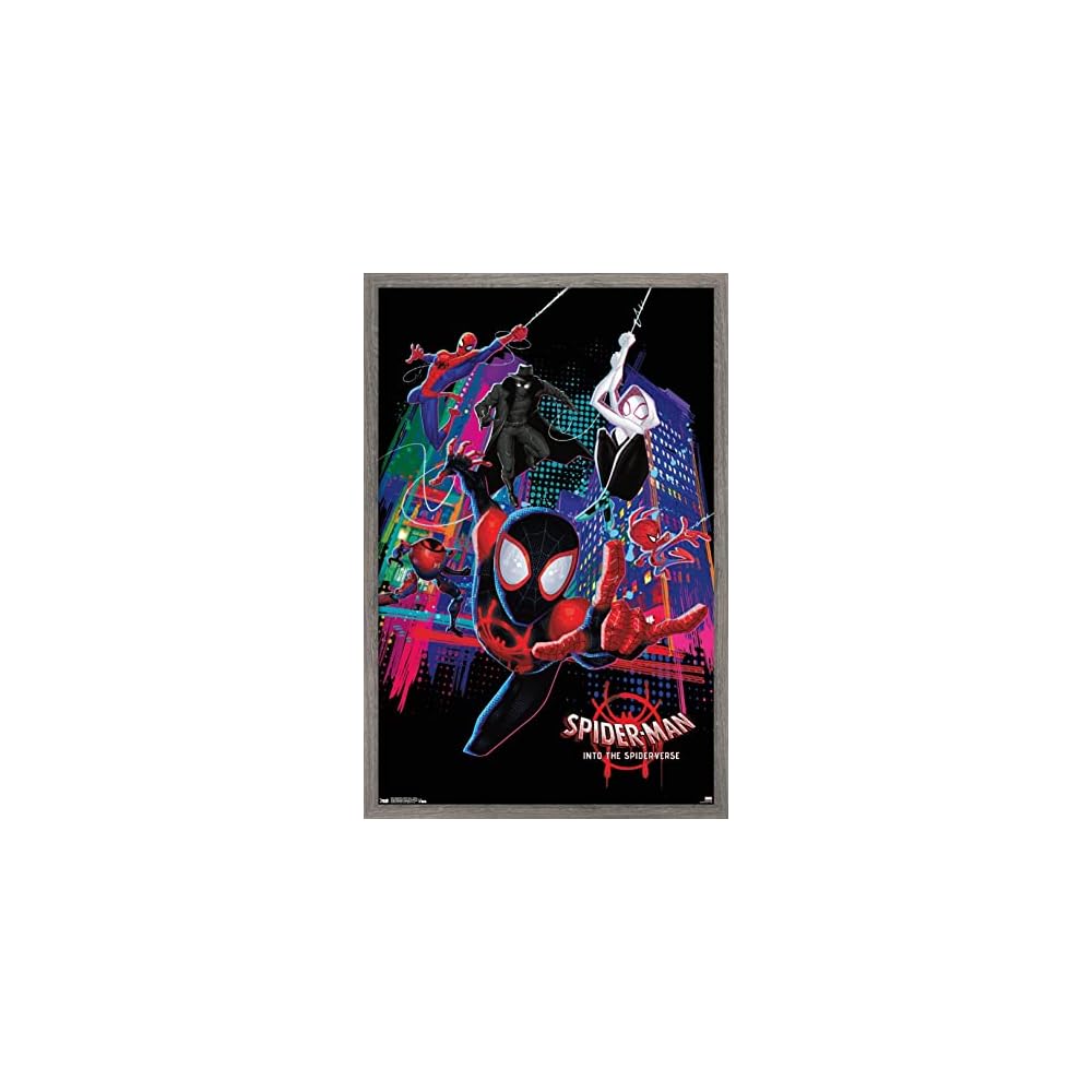 Marvel Spider-Man - Into The Spider-Verse - Group Wall Poster, 14.725" x 22.375", Premium Unframed Version