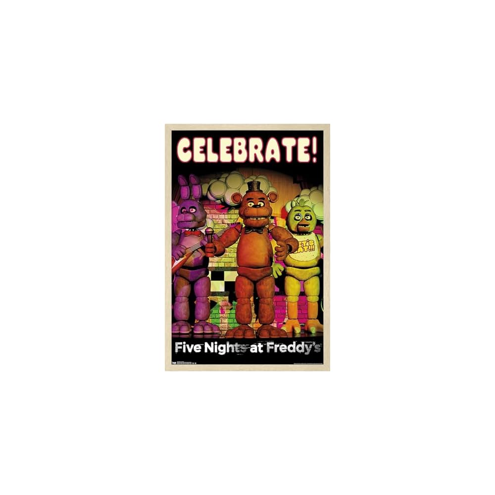 Five Nights At Freddys Celebrate Wall Poster 22.375" x 34"