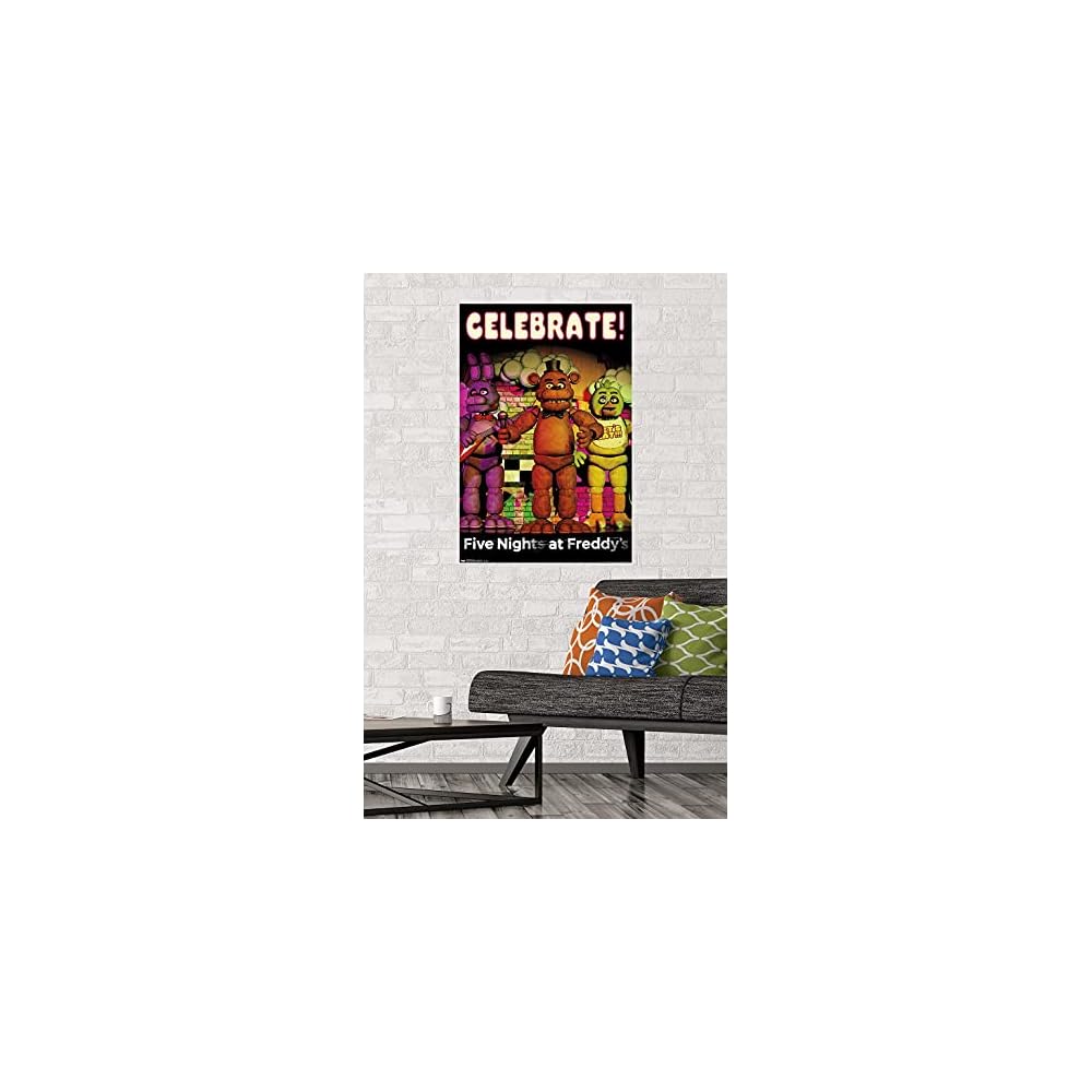 Five Nights At Freddys Celebrate Wall Poster 22.375" x 34"