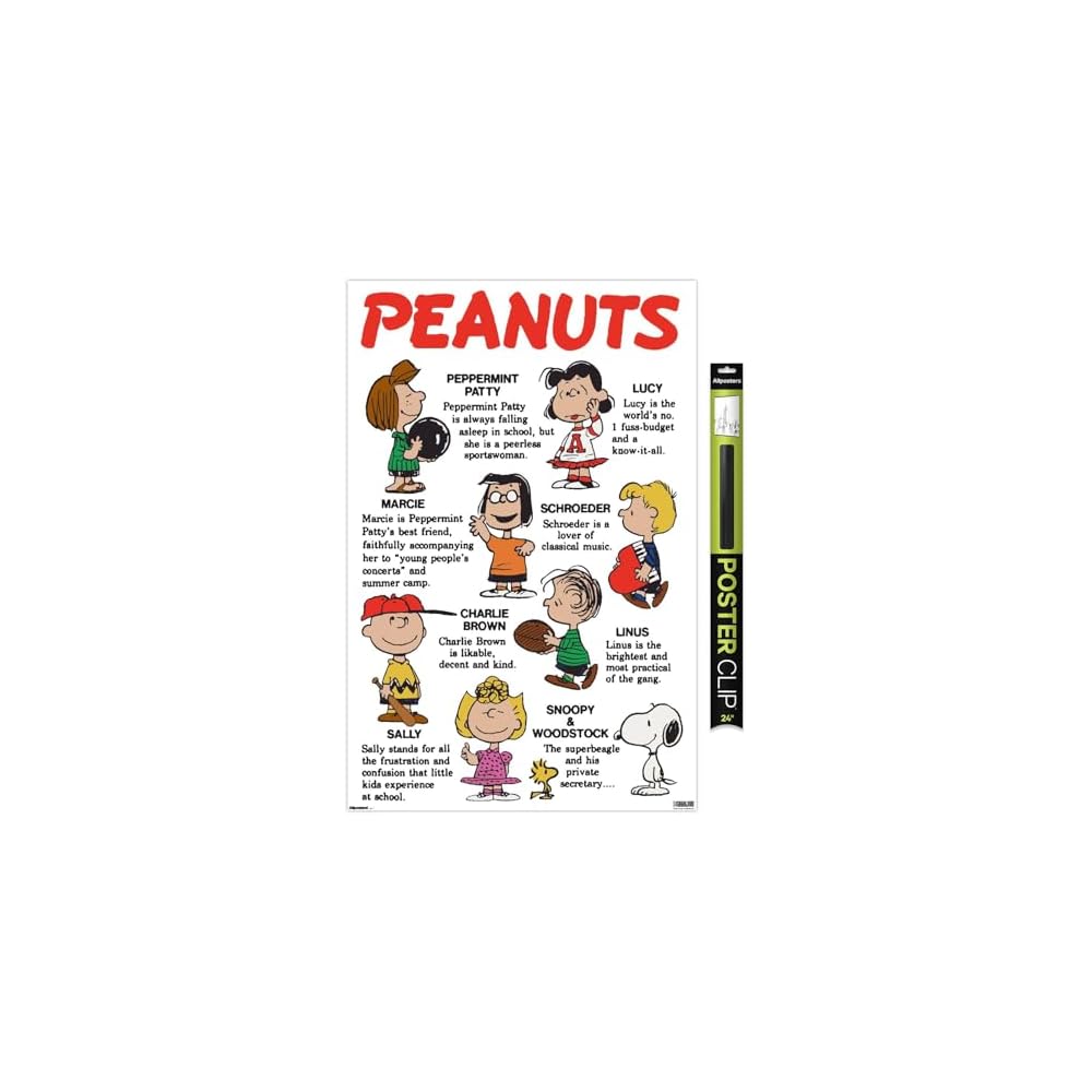 Peanuts: Persistence - Group Wall Poster, 34L" x 22.4W", Premium Unframed Version