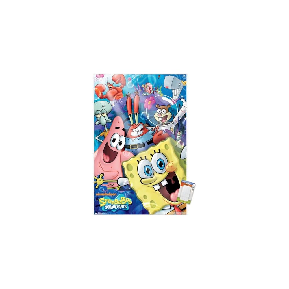 SpongeBob - Joy Wall Poster, 34L" x 22.4W", Unframed Version