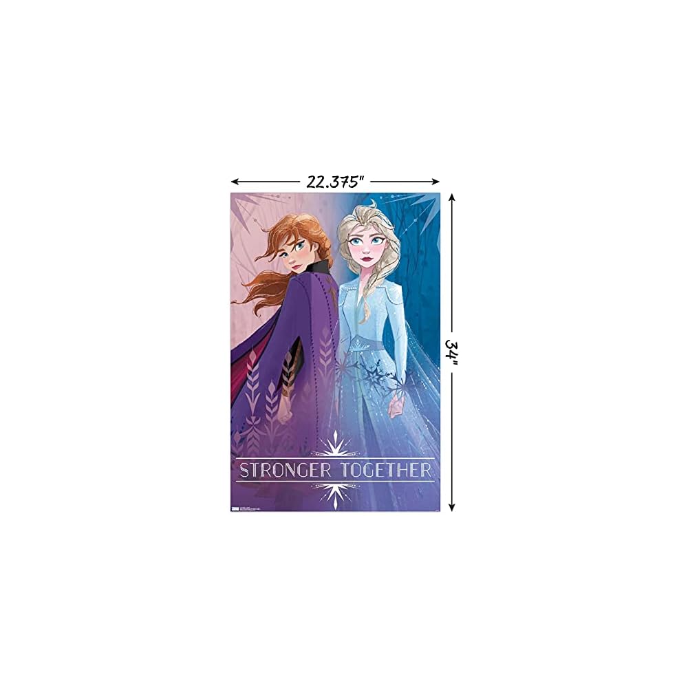 Disney Frozen 2 - Sisters Wall Poster, 22.375" x 34", Unframed Version