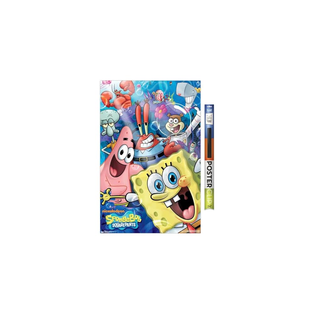 SpongeBob - Joy Wall Poster, 34L" x 22.4W", Unframed Version