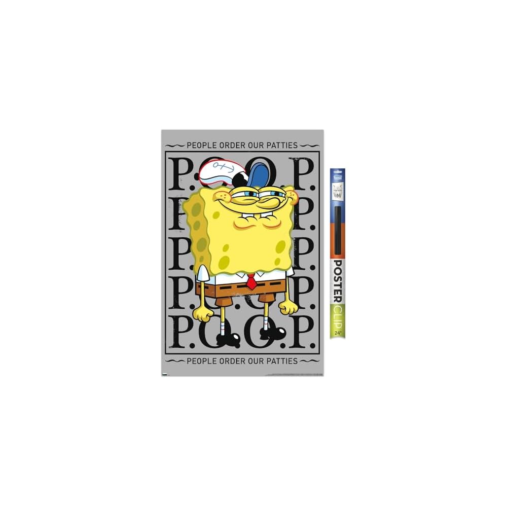 Nickelodeon Spongebob - P.O.O.P. Wall Poster, 34L" x 22.4W", Premium Unframed Version