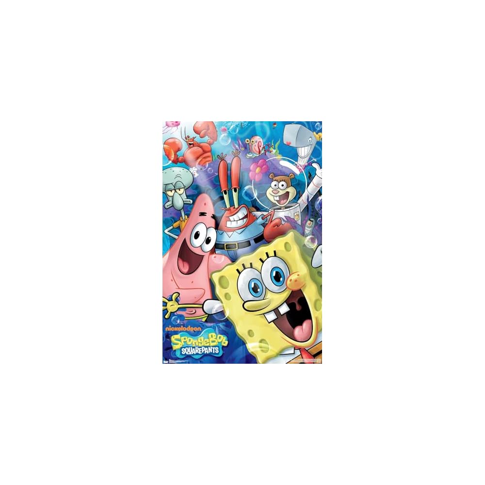 SpongeBob - Joy Wall Poster, 34L" x 22.4W", Unframed Version
