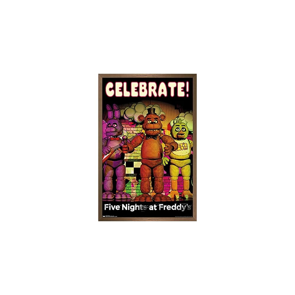 Five Nights At Freddys Celebrate Wall Poster 22.375" x 34"