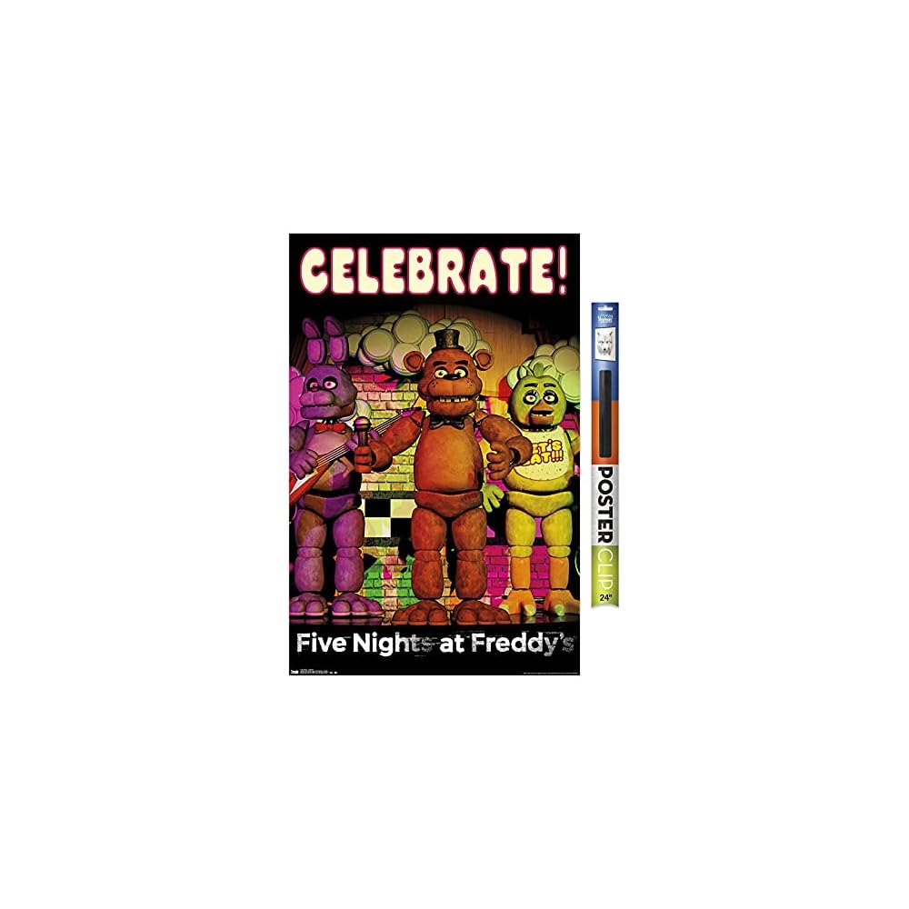 Five Nights At Freddys Celebrate Wall Poster 22.375" x 34"
