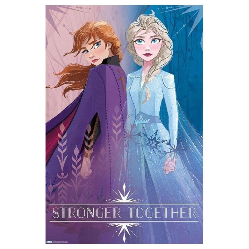 Disney Frozen 2 - Sisters Wall Poster, 22.375" x 34", Unframed Version
