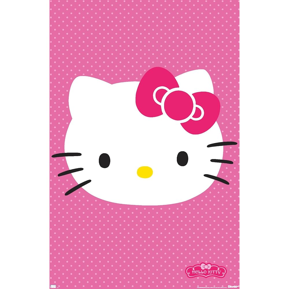 Hello Kitty: Basic - Face Wall Poster, 19L x 13W, Premium Unframed Version