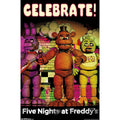Five Nights At Freddys Celebrate Wall Poster 22.375" x 34"