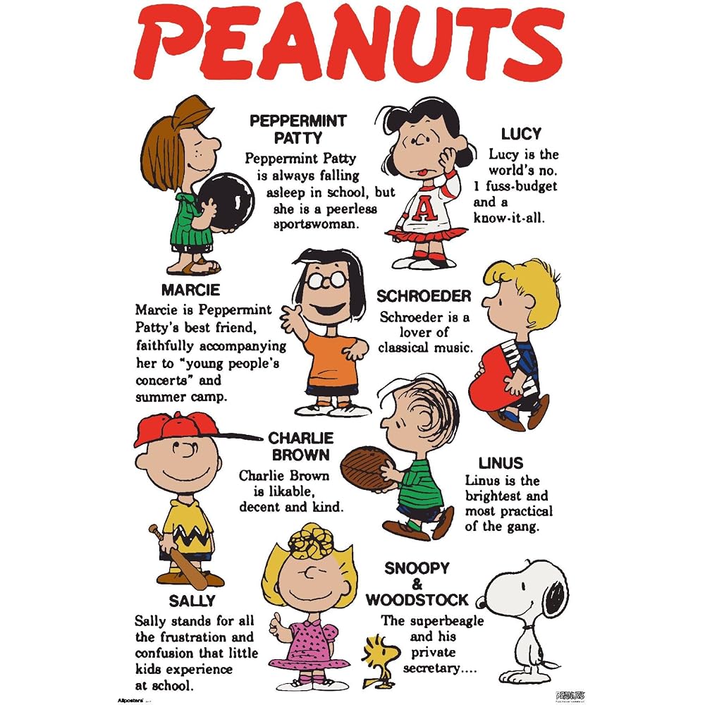Peanuts: Persistence - Group Wall Poster, 34L" x 22.4W", Premium Unframed Version